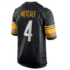 Johmsee P.Steelers #4 DK Metcalf Player Black Game Stitched Jerseys