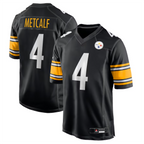 Johmsee P.Steelers #4 DK Metcalf Player Black Game Stitched Jersey