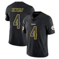 Johmsee P.Steelers #4 DK Metcalf Player Black Impact Limited Home Game Stitched Jerseys