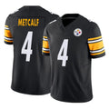 Johmsee P.Steelers #4 DK Metcalf Player Black Limited Vapor F.U.S.E. Home Game Stitched Jerseys