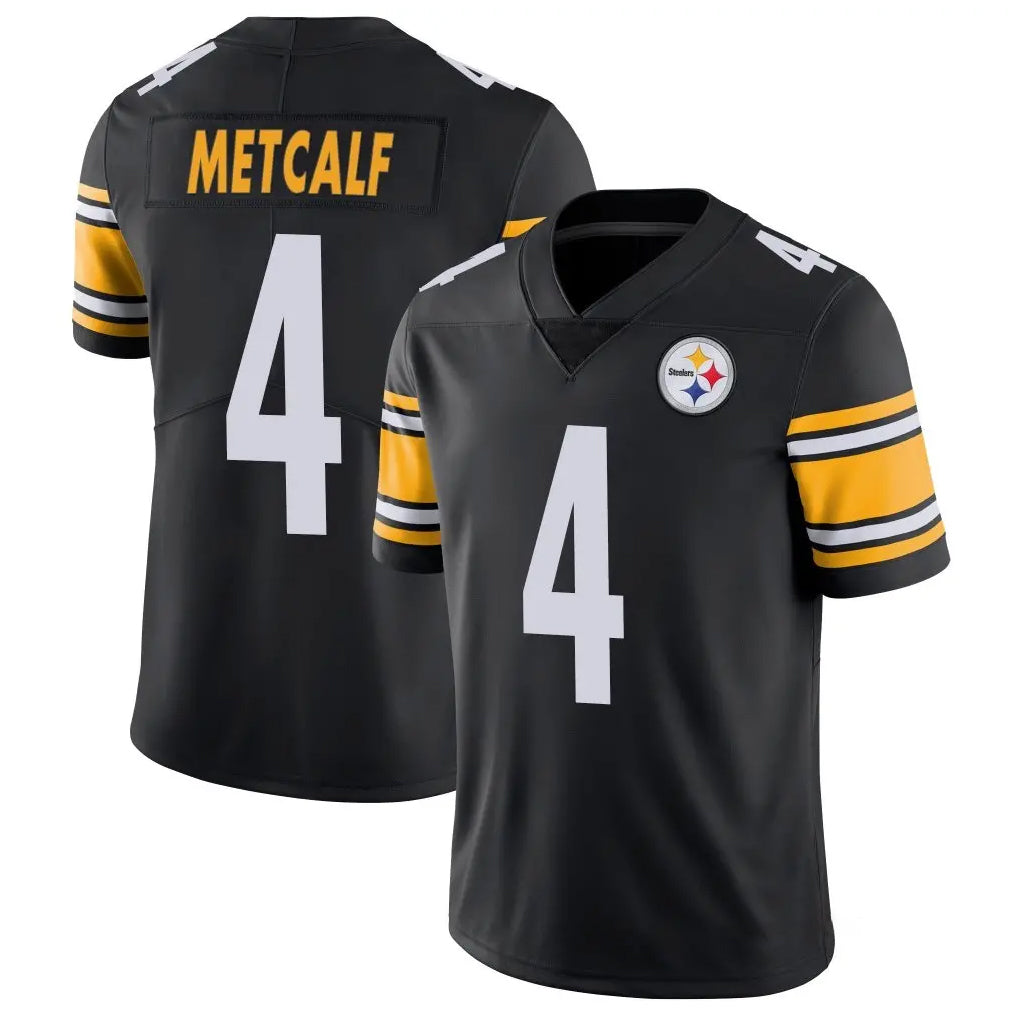 Johmsee P.Steelers #4 DK Metcalf Player Black Limited Vapor Untouchable Home Game Stitched Jerseys