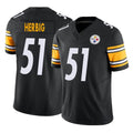 Johmsee P.Steelers #51 Nick Herbig Player Black Limited Vapor F.U.S.E. Home Game Stitched Jerseys