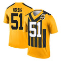 Johmsee P.Steelers #51 Nick Herbig Player Gold Legend Limited 1933 Throwback Performance Home Game Stitched Jerseys