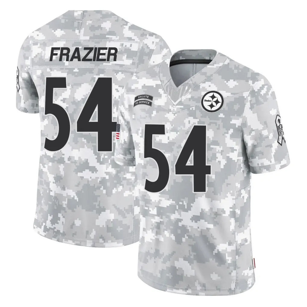 Johmsee P.Steelers #54 Zach Frazier Player Arctic Camo Limited Salute To Service Home Game Stitched Jerseys