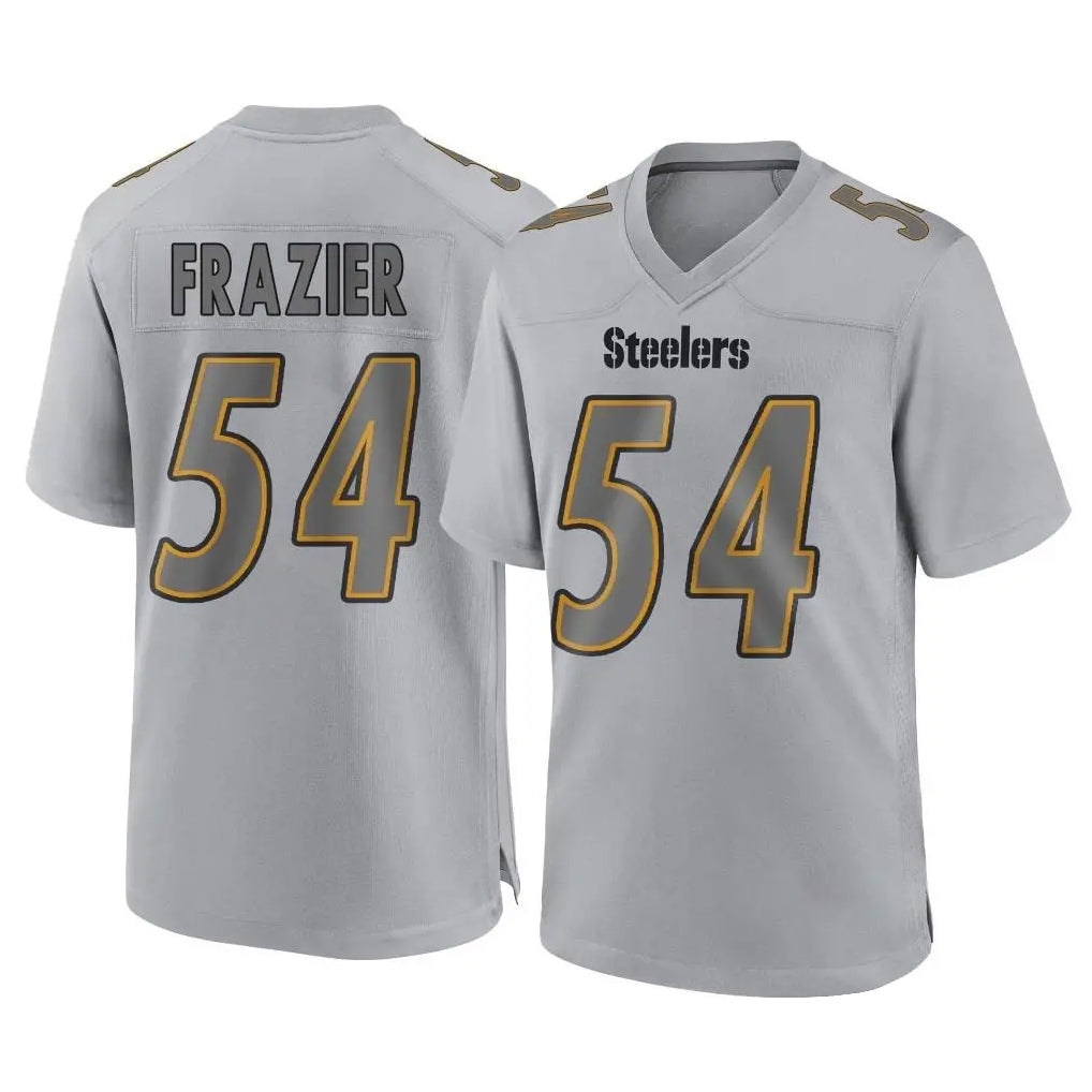 Johmsee P.Steelers #54 Zach Frazier Player Gray Atmosphere Fashion Home Game Stitched Jerseys