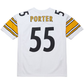 Johmsee P.Steelers #55 Joey Porter Mitchell & Ness White 2005 Authentic Throwback Retired Player Jersey Stitched Puhic