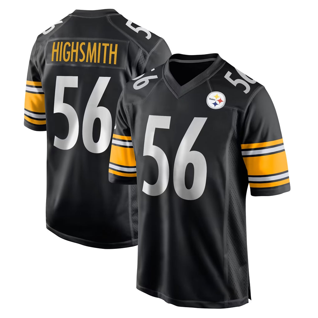 Johmsee P.Steelers #56 Alex Highsmith Player Black Home Game Stitched Jerseys