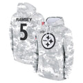 Johmsee P.Steelers #5 Jalen Ramsey Player Arctic Camo Limited Salute to Service Pullover Hoodies Game Stitched Jerseys