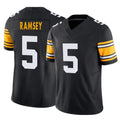 Johmsee P.Steelers #5 Jalen Ramsey Player Black Limited Alternate Vapor F.U.S.E. Home Game Stitched Jerseys