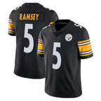 Johmsee P.Steelers #5 Jalen Ramsey Player Black Limited Vapor Untouchable Home Game Stitched Jerseys