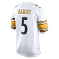 Johmsee P.Steelers #5 Jalen Ramsey Player White Home Game Stitched Jerseys