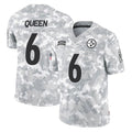 Johmsee P.Steelers #6 Patrick Queen Player Arctic Camo Limited Salute To Service Home Game Stitched Jerseys