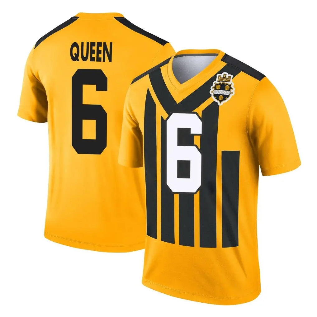 Johmsee P.Steelers #6 Patrick Queen Player Gold Legend Limited 1933 Throwback Performance Home Game Stitched Jerseys