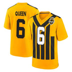Johmsee P.Steelers #6 Patrick Queen Player Gold Limited 1933 Throwback Home Game Stitched Jerseys