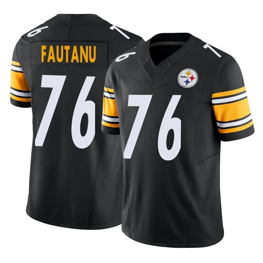 Johmsee P.Steelers #76 Troy Fautanu Player Black Limited Vapor F.U.S.E. Home Game Stitched Jerseys