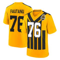 Johmsee P.Steelers #76 Troy Fautanu Player Gold Limited 1933 Throwback Home Game Stitched Jerseys