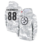 Johmsee P.Steelers #88 Pat Freiermuth Player Arctic Camo Limited Salute to Service Pullover Hoodies Game Stitched Jerseys