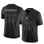 Johmsee P.Steelers #88 Pat Freiermuth Player Black RFLCTV Limited Stitched Jerseys