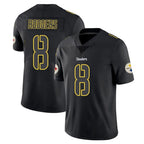 Johmsee P.Steelers #8 Aaron Rodgers Player Black Impact Limited Home Game Stitched Jerseys