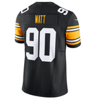 Johmsee P.Steelers #90 T.J. Watt Black Vapor F.U.S.E. Limited Stitched Jerseys