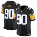 Johmsee P.Steelers #90 T.J. Watt Black Vapor F.U.S.E. Limited Stitched American Stitched Jerseys
