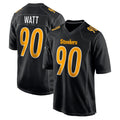 Johmsee P.Steelers #90 T.J. Watt Player Black Fashion Limited Home Game Stitched Jerseys
