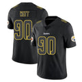 Johmsee P.Steelers #90 T.J. Watt Player Black Impact Limited Home Game Stitched Jerseys