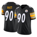 Johmsee P.Steelers #90 T.J. Watt Player Black Limited Vapor F.U.S.E. Home Game Stitched Jerseys