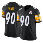 Johmsee P.Steelers #90 T.J. Watt Player Black Limited Vapor F.U.S.E. Home Game Stitched Jerseys