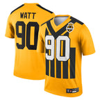 Johmsee P.Steelers #90 T.J. Watt Player Gold Alternate 1933 Throwback Legend Performance Top1 Stitched Jerseys