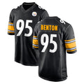 Johmsee P.Steelers #95 Keeanu Benton Player Black Home Game Stitched Jerseys