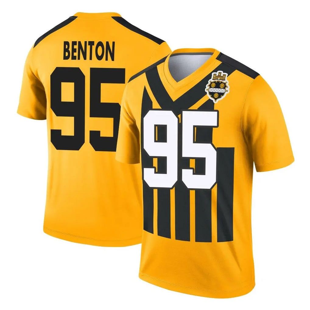 Johmsee P.Steelers #95 Keeanu Benton Player Gold Legend Limited 1933 Throwback Performance Home Game Stitched Jerseys