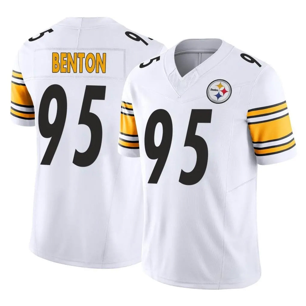 Johmsee P.Steelers #95 Keeanu Benton Player White Limited Vapor F.U.S.E. Home Game Stitched Jerseys