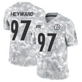 Johmsee P.Steelers #97 Cameron Heyward Player Arctic Camo Salute to Service Limited Stitched Jerseys