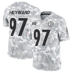Johmsee P.Steelers #97 Cameron Heyward Player Arctic Camo Salute to Service Limited Stitched Jerseys