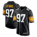 Johmsee P.Steelers #97 Cameron Heyward Player Black Home Limited Stitched Jerseys