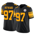 Johmsee P.Steelers #97 Cameron Heyward Player Black Limited 2nd Alternate Vapor F.U.S.E. Home Game Stitched Jerseys