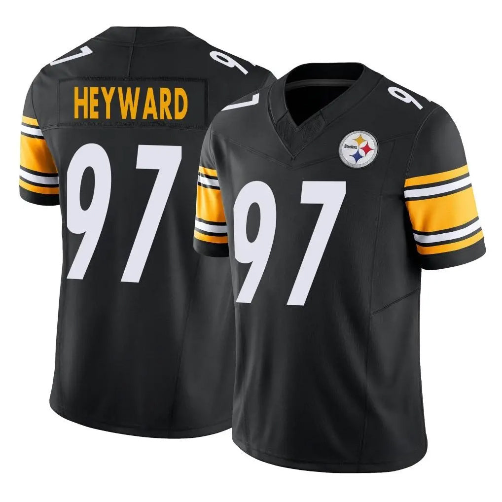Johmsee P.Steelers #97 Cameron Heyward Player Black Limited Vapor F.U.S.E. Home Game Stitched Jerseys