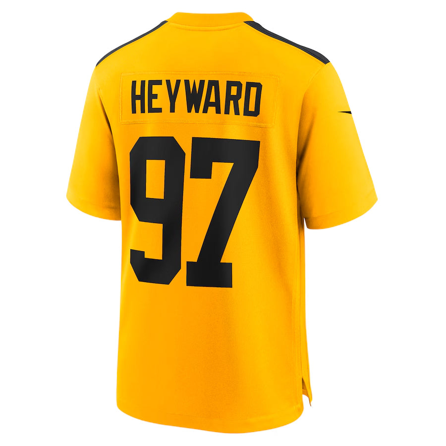 Johmsee P.Steelers #97 Cameron Heyward Player Gold Alternate 1933 Throwback Game Stitched Jerseys