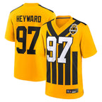 Johmsee P.Steelers #97 Cameron Heyward Player Gold Alternate 1933 Throwback Game Stitched Jersey
