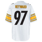 Johmsee P.Steelers #97 Cameron Heyward Player White Game Stitched Jerseys