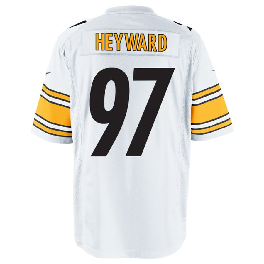 Johmsee P.Steelers #97 Cameron Heyward Player White Game Stitched Jerseys