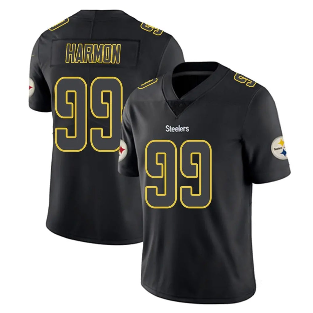 Johmsee P.Steelers #99 Derrick Harmon Player Black Impact Limited Home Game Stitched Jerseys