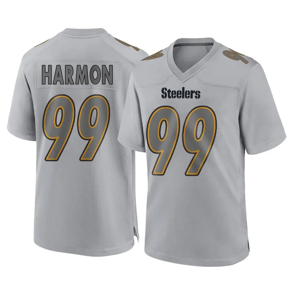 Johmsee P.Steelers #99 Derrick Harmon Player Gray Atmosphere Fashion Home Game Stitched Jerseys