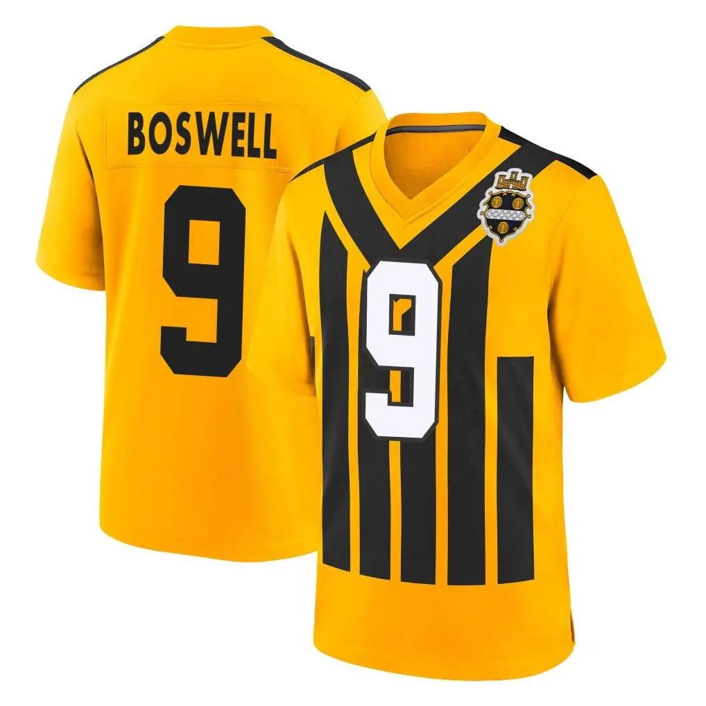 Johmsee P.Steelers #9 Chris Boswell Player Gold Limited 1933 Throwback Home Game Stitched Jerseys