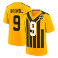 Johmsee P.Steelers #9 Chris Boswell Player Gold Limited 1933 Throwback Home Game Stitched Jerseys