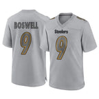 Johmsee P.Steelers #9 Chris Boswell Player Gray Atmosphere Fashion Home Game Stitched Jerseys
