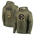 Johmsee P.Steelers #9 Chris Boswell Player Olive Salute to Service Pullover Hoodie Home Game Stitched Jerseys