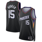 Johmsee P.Suns #15 Devin Booker Black Swingman Jerseys - Statement Edition