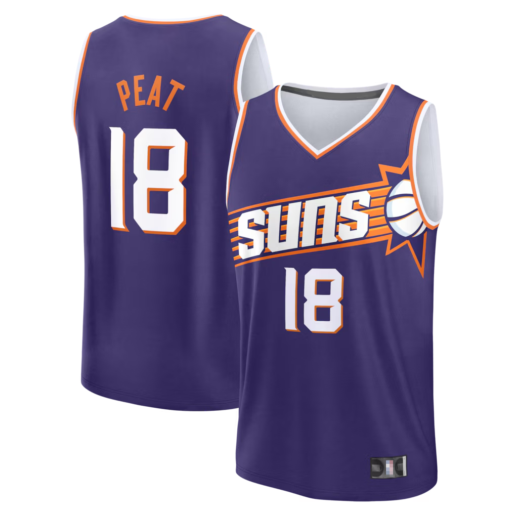 Johmsee P.Suns #18 Koa Peat Fanatics Purple Fast Break Jerseys - Icon Edition